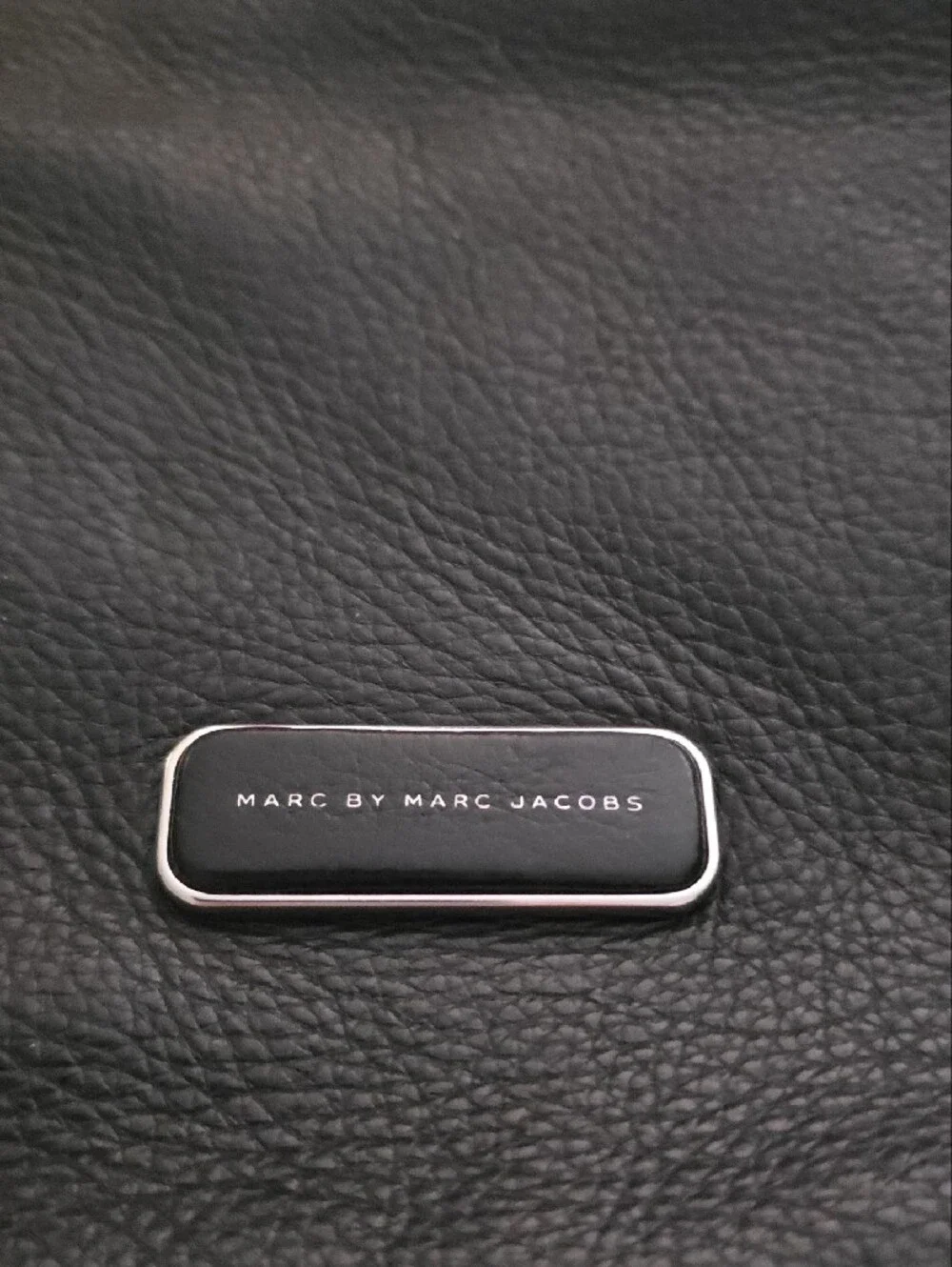 Marc by Marc Jacobs Black Leather Messenger Clutch with Front Zip
